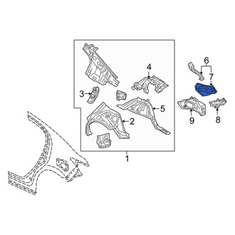 Scion OE - Rear Right Upper Quarter Panel Extension