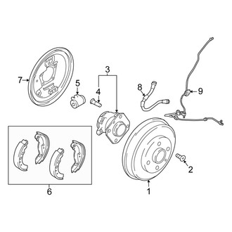 Scion OE - Rear Suspension - Brake Components