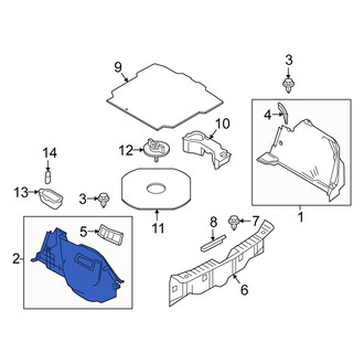 Scion OE - Rear Left Trunk Trim Panel