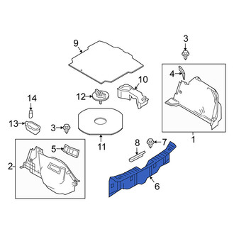 Scion OE - Rear Trunk Trim Scuff Plate