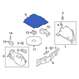 Scion OE - Rear Spare Tire Compartment Cover