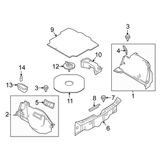 Scion OE - Rear Body & Floor - Interior Trim (Trunk Compartment)