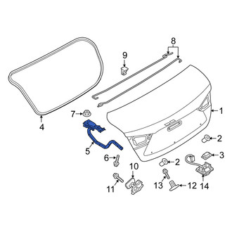 Scion OE - Rear Left Deck Lid Hinge