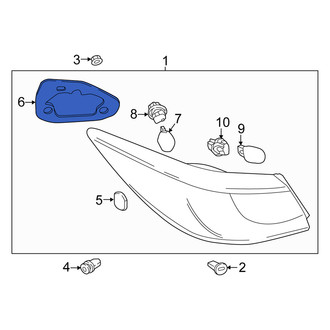 Scion OE - Left Tail Light Gasket