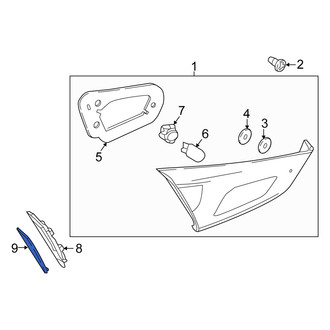 Scion OE - Rear Right Tail Light Cover