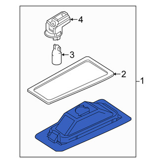 Scion OE - Rear Left License Plate Light Assembly