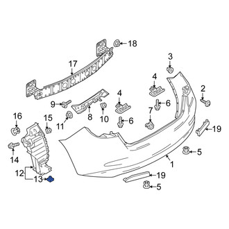Scion OE - Bumper Splash Shield Nut
