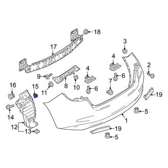 Scion OE - Bumper Splash Shield Nut