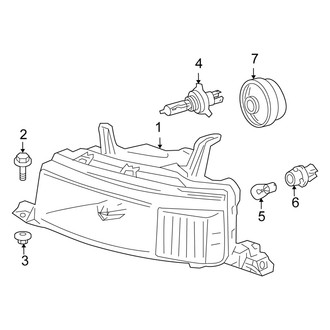 Scion OE - Front Lamps - Headlamp Components