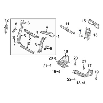 Scion OE - Radiator Support Splash Shield Clip