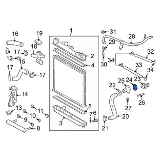 Scion OE - Engine Coolant Thermostat Housing Gasket