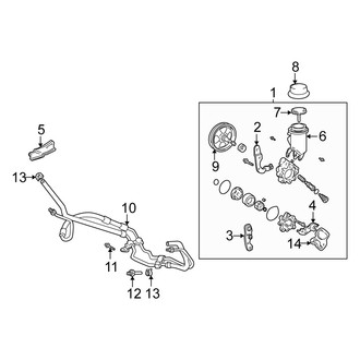 Scion OE - Steering Gear & Linkage - Pump & Hoses