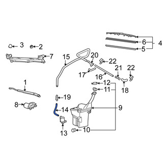 Scion OE - Front Windshield Washer Hose