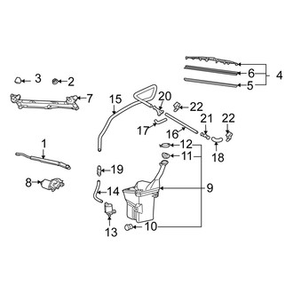 Scion OE - Windshield - Wiper & Washer Components