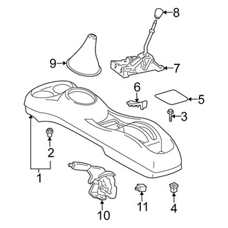 Scion OE - Center Console (Manual Top), (Standard Tr)