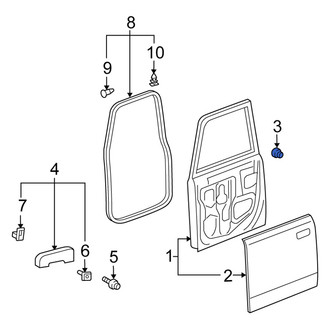 Scion OE - Rear Lower Liftgate Stop Bumper