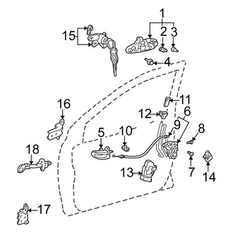 Scion OE - Front Door - Lock & Hardware