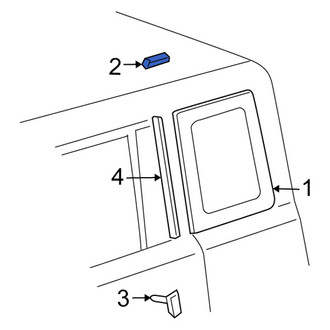 Scion OE - Quarter Panel Glass Spacer
