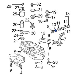 Scion OE - Fuel Tank Filler Neck Retaining Ring