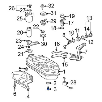 Scion OE - Fuel Tank Strap Bolt