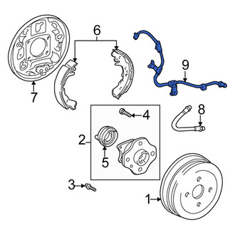 Scion OE - Rear Left ABS Wheel Speed Sensor Wiring Harness