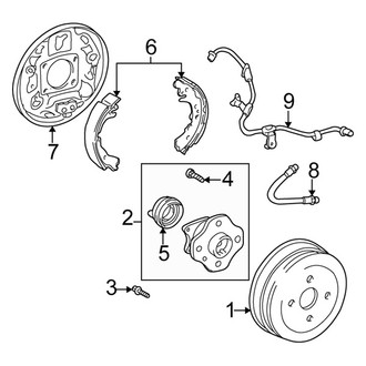 Scion OE - Rear Suspension - Brake Components