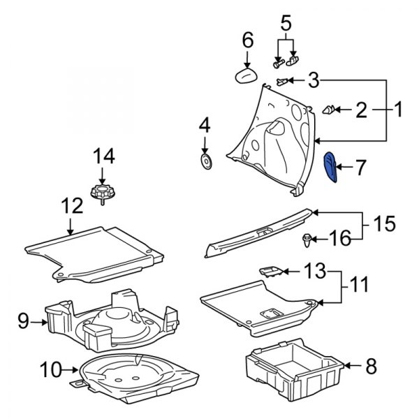 Trunk Floor Access Cover