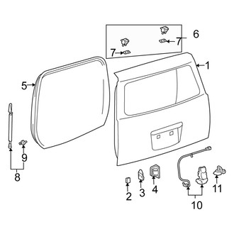 Scion OE - Lift Gate - Gate & Hardware