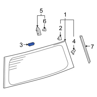 Scion OE - Quarter Panel Glass Spacer