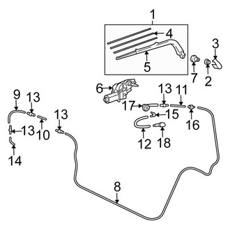 Scion OE - Lift Gate - Wiper & Washer Components