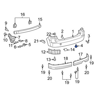 Scion OE - Front Bumper Cover Bolt
