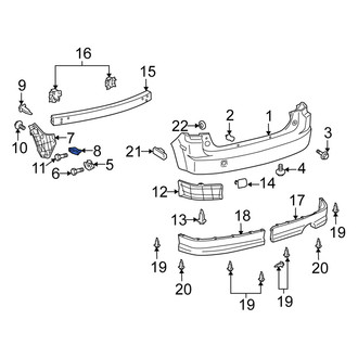 Scion OE - Upper Bumper Cover Retainer