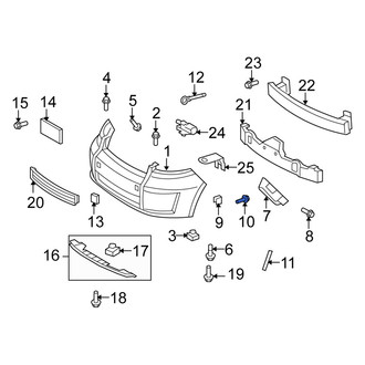 Scion OE - Bumper Cover Support Rail Clip
