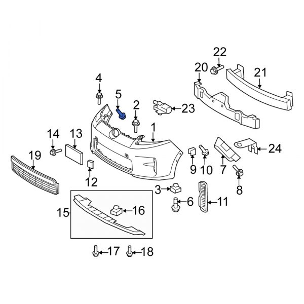 Bumper Cover Screw