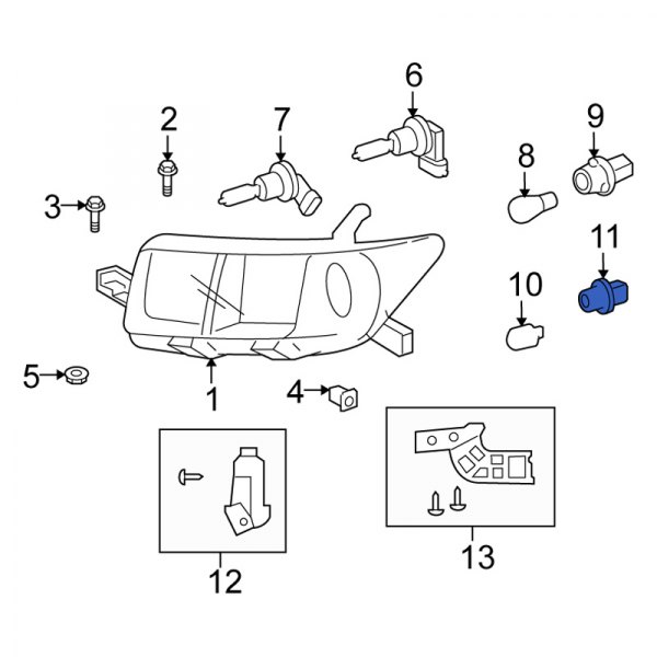 Side Marker Light Socket