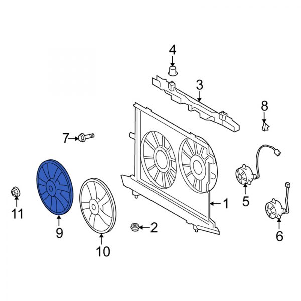 Engine Cooling Fan Blade