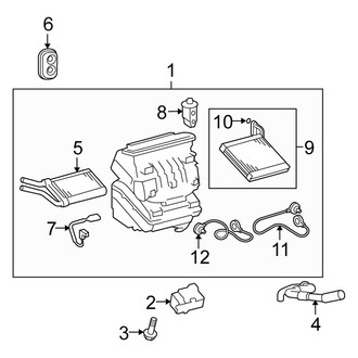 Scion OE - Air Conditioner & Heater - Evaporator & Heater Components