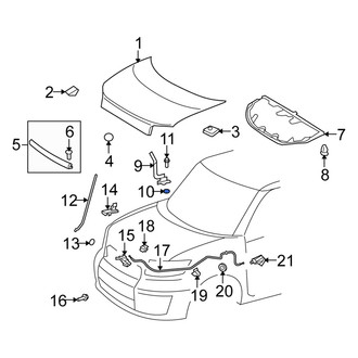 Scion OE - Hood Hinge Seal