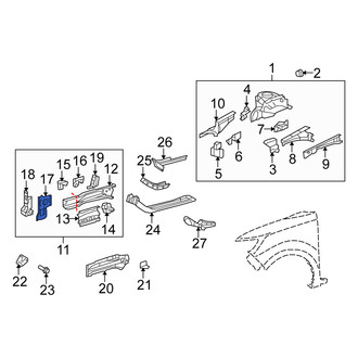 Scion OE - Front Right Frame Side Member