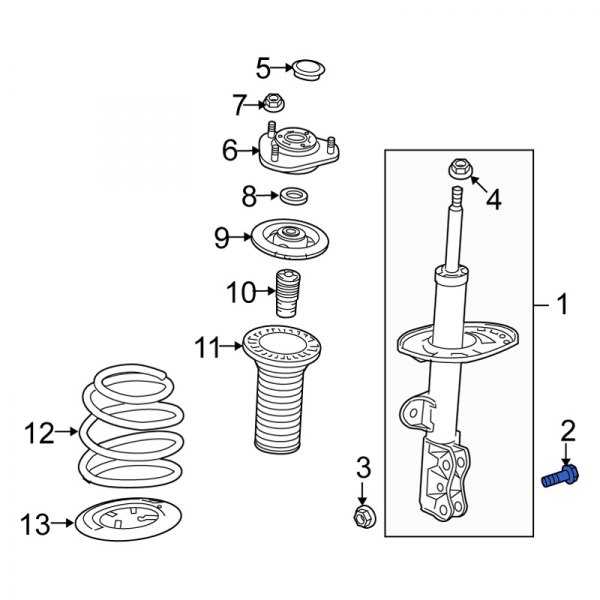 Suspension Strut Bolt