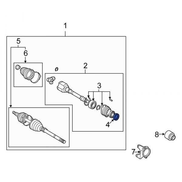 CV Joint Oil Seal Dust Shield