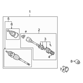 Scion OE - Front Suspension - Drive Axles