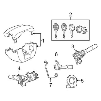 Scion OE - Steering Column - Shroud, Switches & Levers