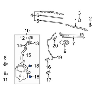 Scion OE - Windshield Washer Pump Grommet