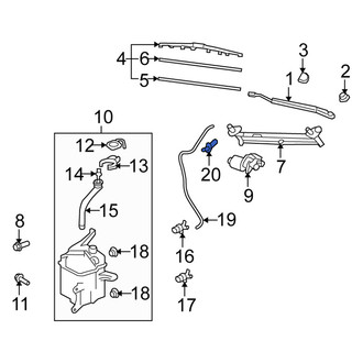 Scion OE - Front Windshield Washer Nozzle