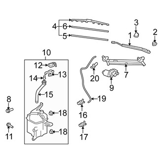 Scion OE - Windshield - Wiper & Washer Components