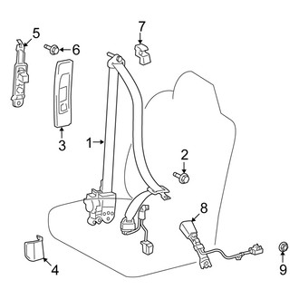 Scion OE - Restraint Systems - Front Seat Belts