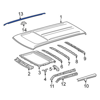 Scion OE - Left Roof Drip Molding