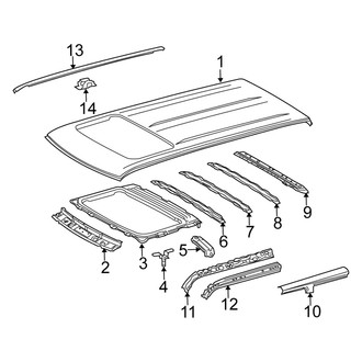 Scion OE - Roof & Components (With Sunroof)
