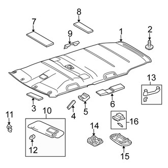 Scion OE - Roof - Interior Trim (W/O Sunroof)